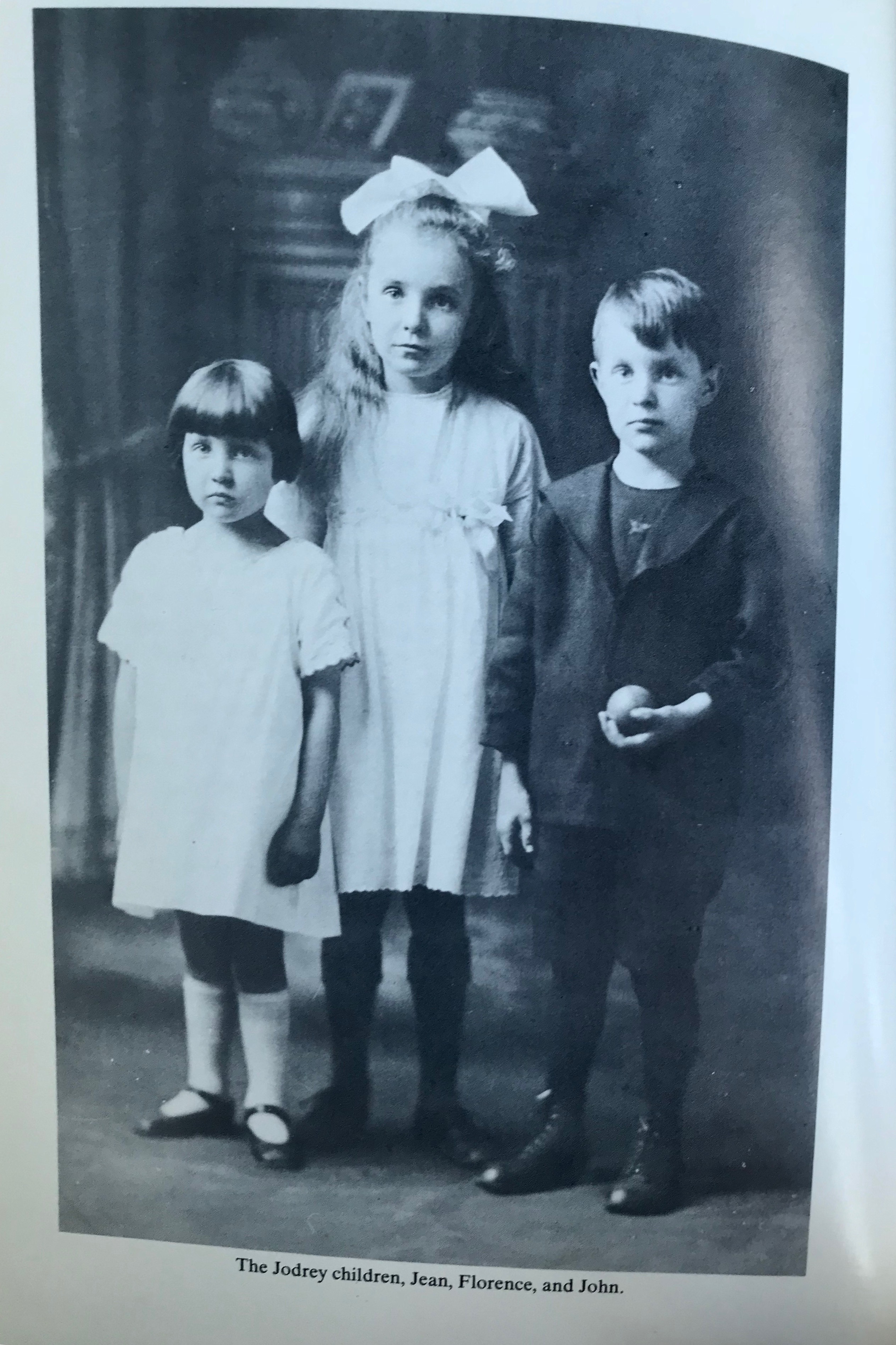 The Jodrey children, Jean, Florence and John