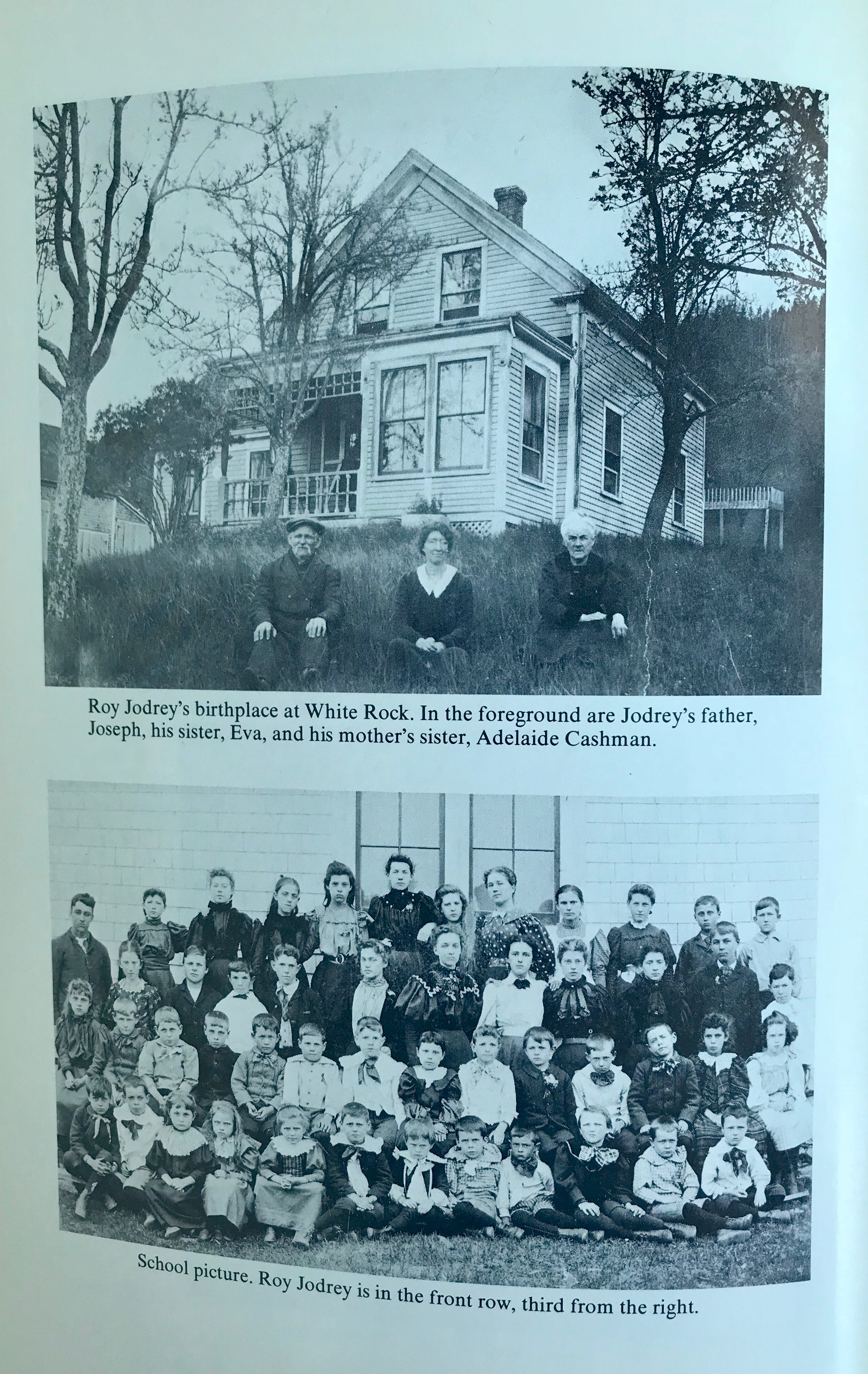RA Jodrey's Birthplace and Class Picture